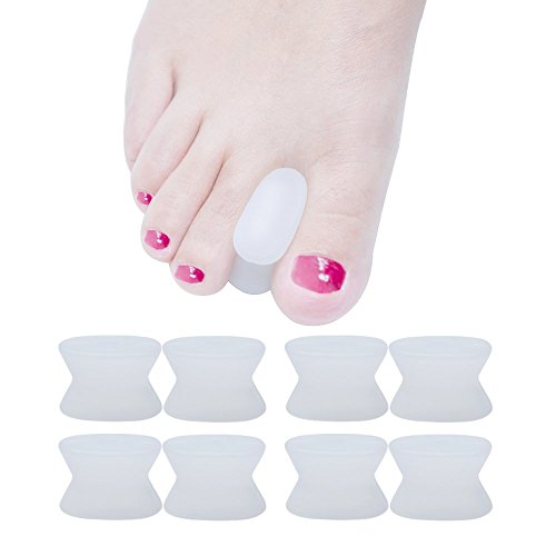 zehenspreizer hallux,zehenspreizer silikon,Zur Behandlung von Hallux Valgus und Hammerzehen,weich und komfortabel 8 Stück / 4 Paar