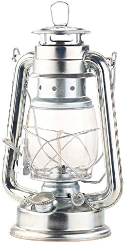Lunartec Petroleum Lampen: Nostalgische Petroleum-Sturmlaterne mit Glaskolben, verzinkt, 24 cm (Nostalgische Laterne)