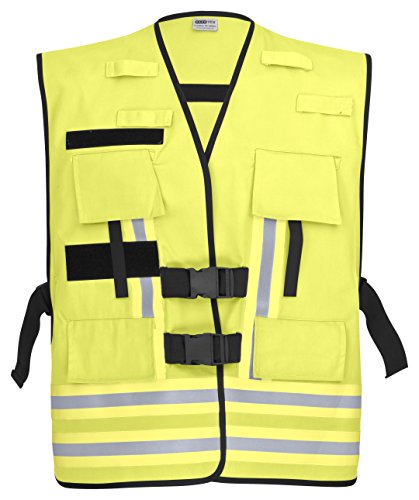 PACOTEX Funktionswesten zur Kennzeichnung von Einsatzpersonal wie z.B. Feuerwehr Warnweste (leuchtgelb)