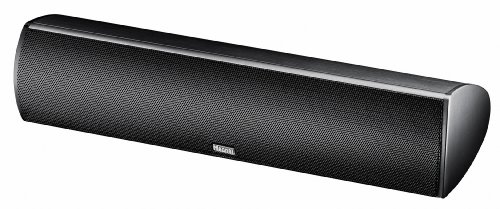 Magnat Needle Alu Super Center I 2-Wege Centerlautsprecher | Schlanke Design-Lautsprecher mit elegant gebürstetem Aluminiumgehäuse – Schwarz