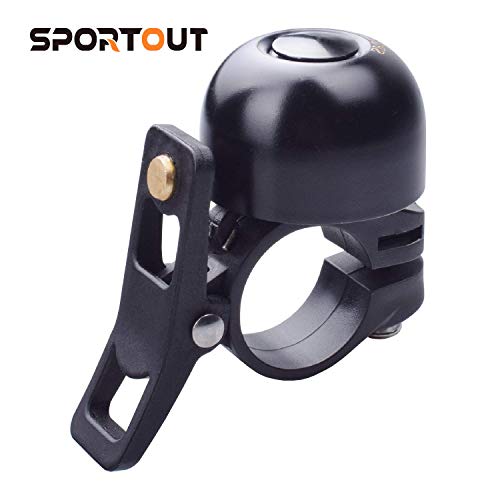 Sportout Kupferlegierung Fahrradklingel, Klassische Fahrradklingel, Lautstarker Fahrradring für Rennrad, Mountainbike, Citybike, Sportbike, Kinderfahrrad, Cruiser Bike, BMX Bike