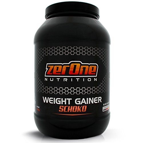 Weight Gainer Hochdosiertes Pulver | hochwertige Kohlenhydrate & Proteine | Masseaufbau| Deutsche Premium Qualität | Hafer-Gerste | 1500g (Schoko)