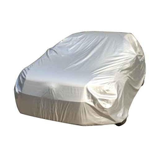 logei Wasserdicht Autoabdeckung Auto Ganzgarage Autogarage Abdeckung Abdeckplane Autoplane spezielles Cover gut Qualität XXXL, 533*178*120cm, silber