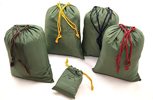 5er Set Aufbewahrungsbeutel Flachbeutel Packtasche schafft Ordnung im Rucksack everest1953