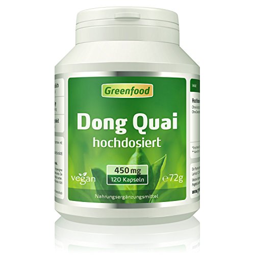 Greenfood Dong Quai, 450mg, hochdosiert, 120 Kapseln