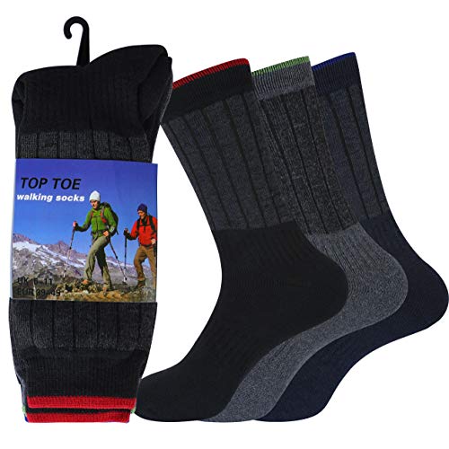 JARSEEN 3 Paar Wandersocken Trekkingsocken Atmungsaktiv Sportsocken Hochleistung für Herren (3Paar, 39-45)
