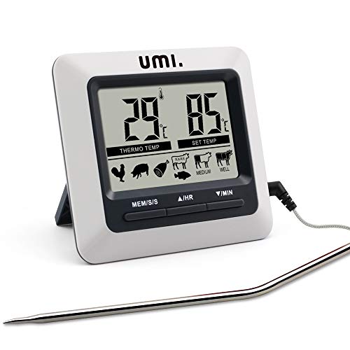 Umi. by Amazon - Fleischthermometer Digital Bratenthermometer Ofenthermometer Grillthermometer Barbecue Smoker Kerntemperatur Thermometer mit Sonde für Küche Lebensmittel Fleisch Kochen