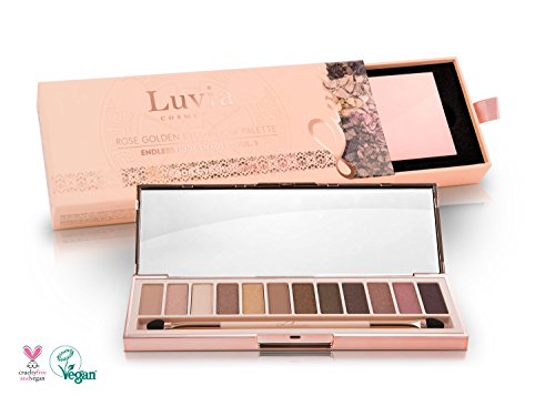 Luvia Cosmetics - Profi Lidschatten Palette „Endless Nude Eyeshadow Palette“ Inkl. 12 Matten & Warmen Schimmer Tönen - Limitierte Geschenkbox