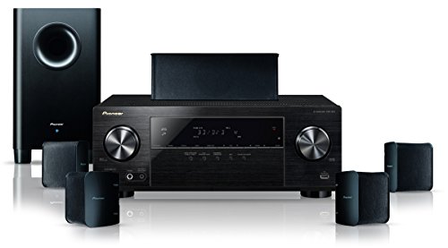 Pioneer HTP-206 5.1 Heimkinosystem mit Integriertem Bluetooth (HDMI mit HDCP 2.2, 4K Ultra HD-Passthrough) Schwarz