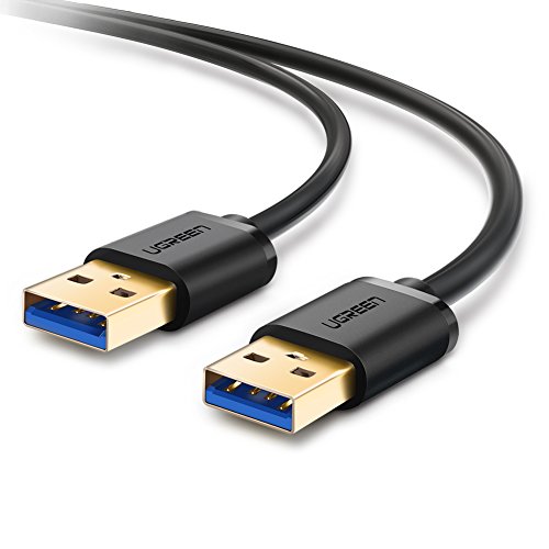 UGREEN USB Kabel 3.0 Super Speed Kabel A Stecker auf A Stecker USB Verbindungskabel für HDD, Drucker, Modems,Festplattengehäusen,Kameras usw, vergoldet Kontakte, 1m