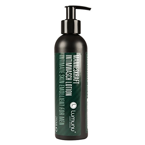 Deluxe Intim Waschlotion für Ihn MANNESKRAFT (250ml), sanft reinigendes & pflegendes Duschgel, Intimgel für Männer mit Frische-Duft