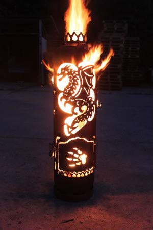 Feuerstelle Feuertonne Drache