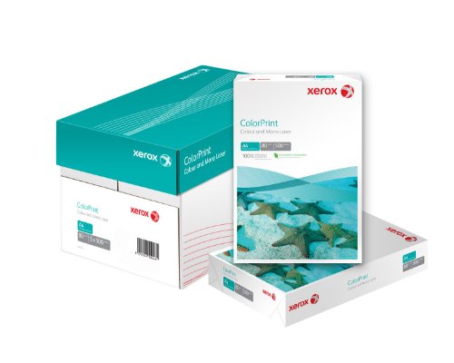 Xerox 003R95254 Premium Farblaser-Papier Druckerpapier ColorPrint Din A4, 90 g/m², Karton mit 5 Pack a 500 Blatt, weiß