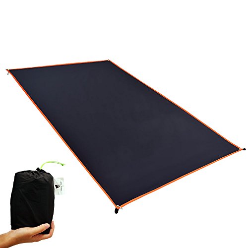 GEERTOP 20D Ultraleichte Wasserdichte 2-Personen Schutzplane/Gewebeplane /Zeltplanen/Zeltmatte/Zeltunterlage (250g) Für Zelt, Wanderungen, Camping, Picknick (210cm*145cm)