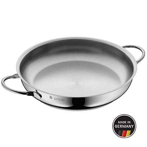 WMF Profi Servier-/ Bratpfanne 24 cm, Cromargan Edelstahl unbeschichtet, Induktion, spülmaschinengeeignet, backofenfest
