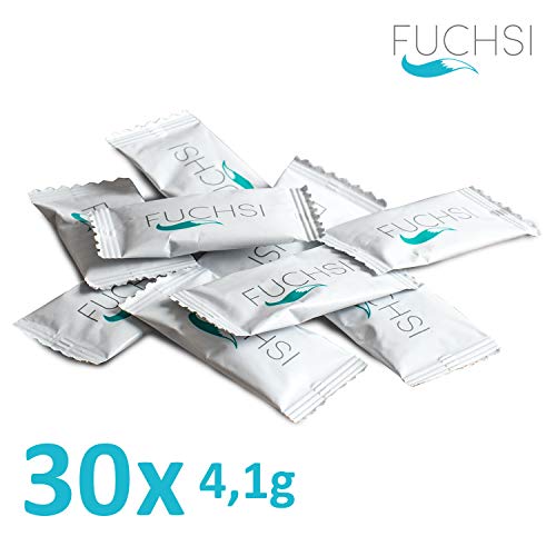 30 PACK - FUCHSI Nasenspülsalz | portioniert für 500ml Nasendusche | effektive Nasenreinigung bei Schnupfen, trockener Nase, Allergie, Erkältung | Nasensalz für Nasenspülung