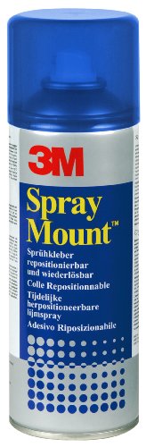 SprayMount - Sprühkleber mit mittelstarker Haftkraft, im feuchten Zustand repositionierbar, 400 ml