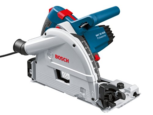 Bosch Professional Tauchsäge GKT 55 GCE, Kreissägeblatt Best for Wood, 1400 Watt-Motor, 165 mm Saägeblattdurchmesser, L-Boxx, 1 Stück, 0601675001