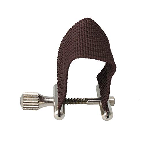 Yibuy Blattschraube für Baritonsaxophon Mundstück Saxophon Holzblasteil 2.5cm/0.98inch(W) braun