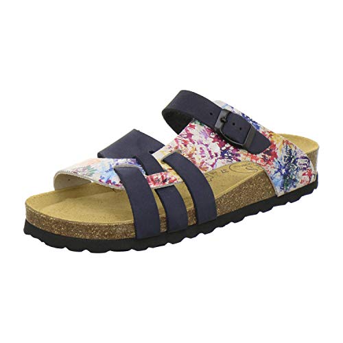 AFS-Schuhe 2122 Damen Pantoletten aus echtem Leder, hochwertige Hausschuhe für Frauen mit Eva-Sohle, Made in Germany