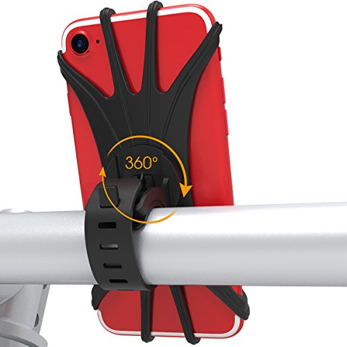 VUP Handyhalterung Fahrrad Smartphone Handyhalter Fahrrad Verstellbar für iPhone X/iPhone8 Plus/8/7Plus/6 Plus/6,GalaxyS8/S8Plus/S7 Edge, Note 8 5,Google Pixel