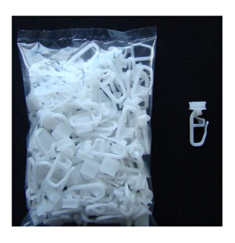 100 Profi Gardinen Gleiter mit Gelenk für Aluminium Schienen mit 6 mm Laufausschnitt