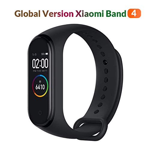 Original Xiaomi MiBand 4 (Global Version) Fitness Tracker 0,95 Zoll AMOLED Farbdisplay Jugend Unisex Schwarz Klein
