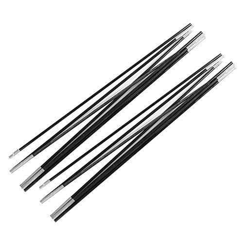 Alomejor Zeltstange 4M Fiberglas 2 Ruten Markisenrahmen Kit für Camping Outdoor Support