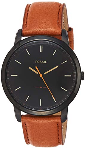 Fossil Herren Analog Quarz Uhr mit Leder Armband FS5305