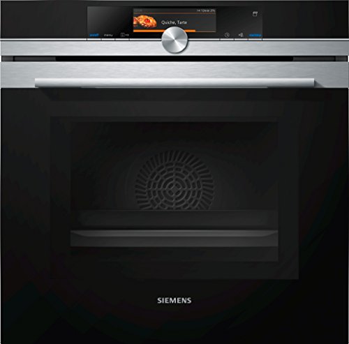 Siemens iQ700 Home Connect HN678G4S6 Mikrowellen-Backofen mit Dampfunterstützung / Edelstahl / activeClean / Home Connect / TFT-Touchdisplay Plus