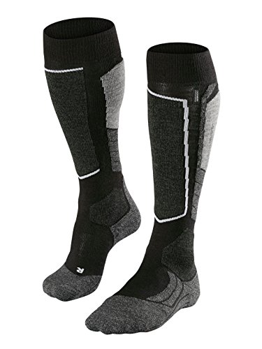 FALKE Herren Skistrumpf SK 2 Men, Black-Grey, 42-43, 16522