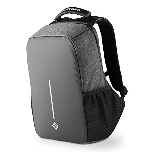 Boostbag Anti Theft Backpack - Der Boostboxx Anti Diebstahl Rucksack mit Fächern für Reisepass, Kreditkarte mit RFID Schutz, Laptop, Notebook, Ipad, Tablet, Handy usw. mit TSA Schloss und USB