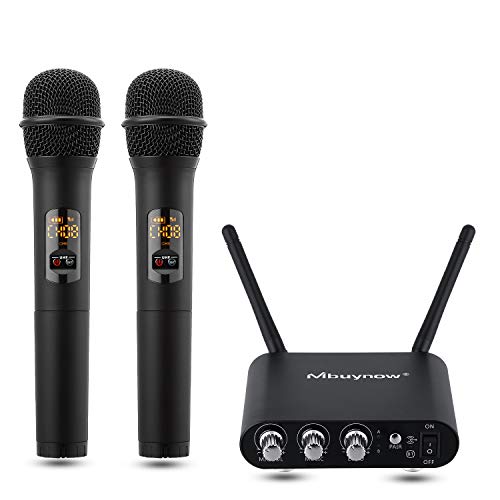 Mikrofon Set, Mbuynow Bluetooth Handmikrofon mit Empfängerbox UHF Funkmikrofon mit 10 Kanal