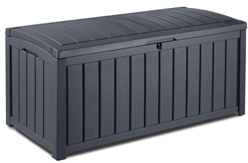 Keter 17193522 Kissenbox, regenfest, Glenwood, Balkon, grau, 390 L