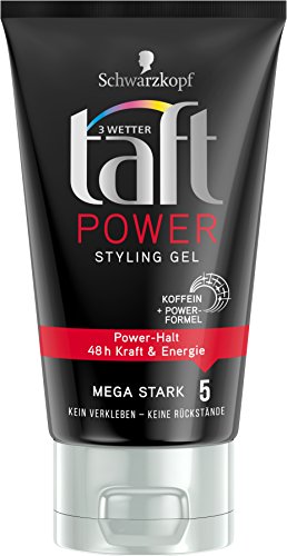 Schwarzkopf 3 Wetter Taft Power Gel, Styling Mega Starker Halt 5, 5er Pack (5 x 150 ml)