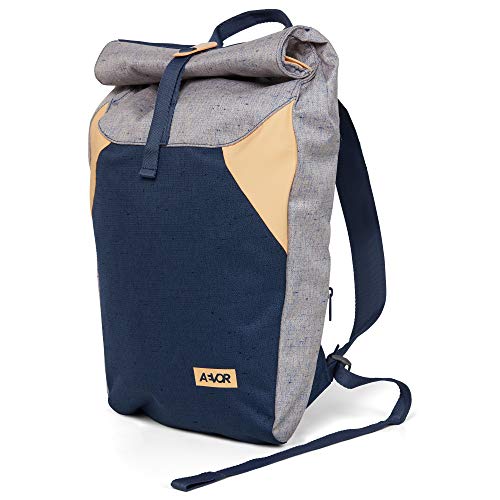 AEVOR Rolltop Rucksack - wasserabweisend, erweiterbar 14 bis 18 Liter, gepolsterter Rücken, Bichrome Peach