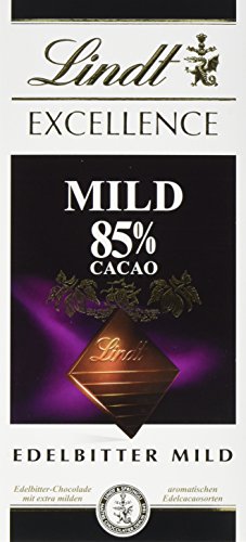 Lindt & Sprüngli Excellence 85 % Mild, 4er Pack (4 x 100 g)