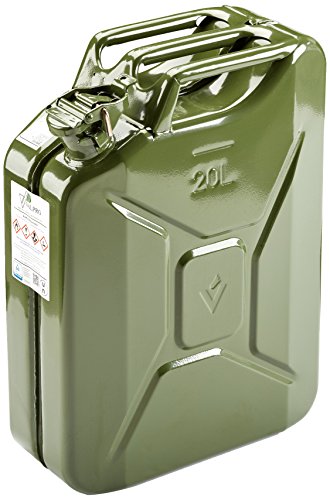 Benzinkanister Stahlbl. 20l TÜV+GS+UN-gepr. Oliv