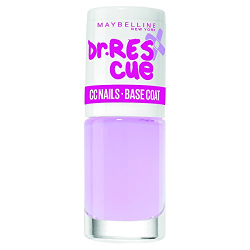 Maybelline Dr. Rescue CC Nails Base Coat, Unterlack, hellt die Nägel optisch auf, schützt vor neuen Verfärbungen, 6,7 ml
