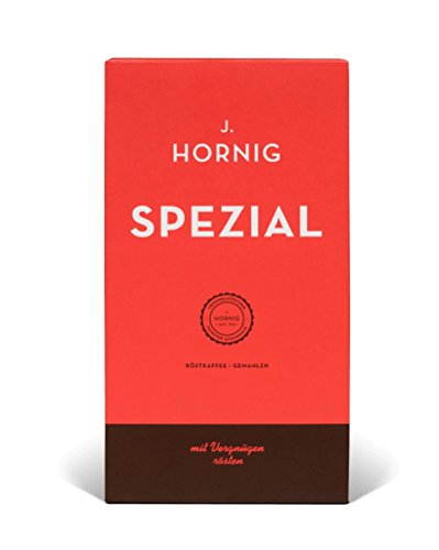 J. Hornig Spezial | Kaffee gemahlen | 500g | Perfekt für Filterkaffee, Frenchpress & Mokkakanne