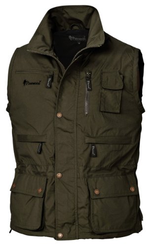 Pinewood Herren Outdoorweste Tiveden, Dunkeloliv, XXL, 9288-128