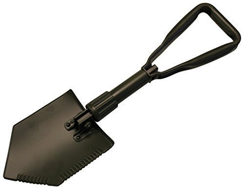 EXTRA STABIL - BW Klappspaten mit Tasche oliv - grün, vglb. Bundeswehr / US Army Militär Schaufel / Feldspaten / Spaten aus Metall / Stahl - Ideal für Outdoor, Camping, Survival und Jagd. Original Inet-Trades GmbH Produkt