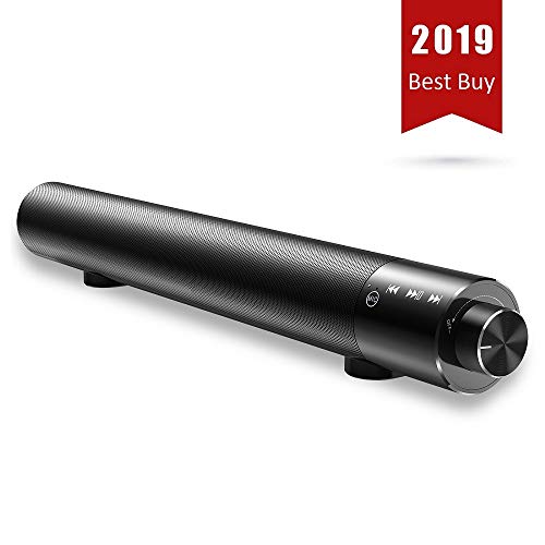 Soundbar-kabelgebundenes und kabelloses Heimkino-TV-Stereo-Bluetooth-Lautsprecher, tragbare Sound bar für TV/Handy/Tablet/PC (Unterstützung 3,5 mm Audioeingang)