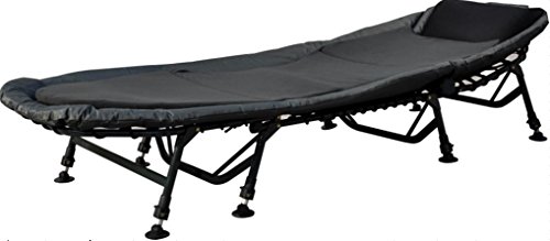 Angelspezi 8-Bein Luxus Karpfenliege Bedchair mit Matratze