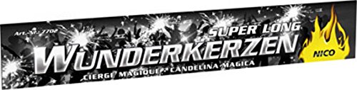 100 Wunderkerzen 30cm Brennzeit ca. 60 Sekunden - 10 Packungen a 10 Stück