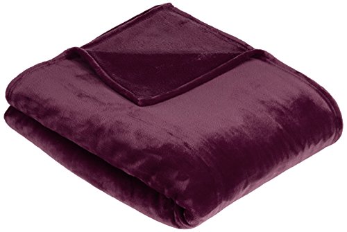 AmazonBasics Plush Velvet Throw, 168 cm x 229 cm Parent