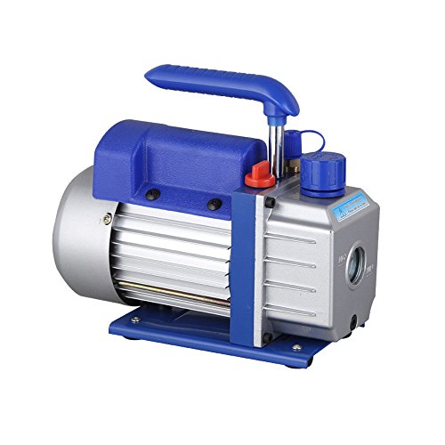 Hansemay Professionelle Vakuumpumpe Kit 2.5CFM 1 / 4HP Vakuumpumpe Klimaanlage Kühlung Geräuscharm 180 Watt