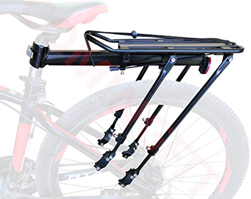 COMINGFIT 80kg Kapazität Einstellbare Fahrrad Gepäck Cargo Rack-Super Starke Upgrade Fahrrad Gepäckträger 4-Strong-Leg Fahrrad Cargo Carrier