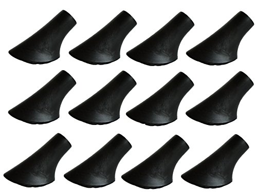 12 Stück / 6 Paar Nordic Walking Pads Asphalt Gummi-Puffer X-4GT für alle gängigen Nordic Walking Stöcke