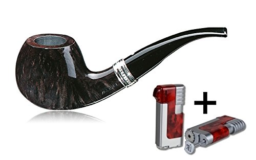 Vauen Pfeife Deluxe Weißpunktedition DL042N + Winjet Pfeifenfeuerzeug